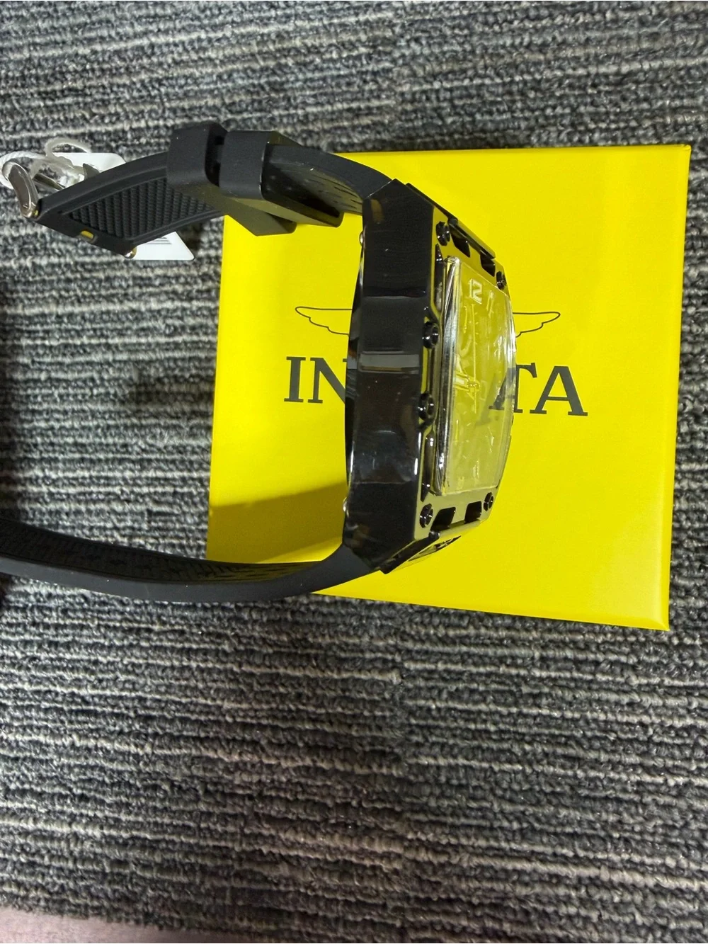 Invicta S1 Rally Black Carbon Fiber Men’s  42mm Quartz Movement Watch New
